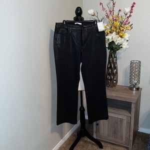 NWT-Nine West Kick Flare Jeans-Black-Size 14